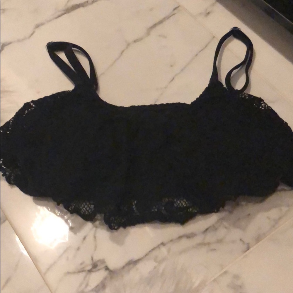 Lace bikini top